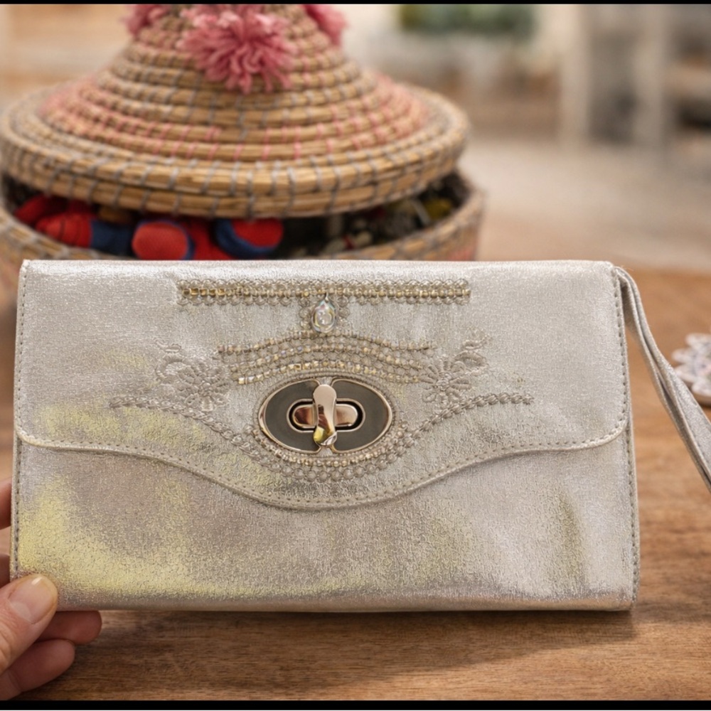 Elegant Silver Clutch